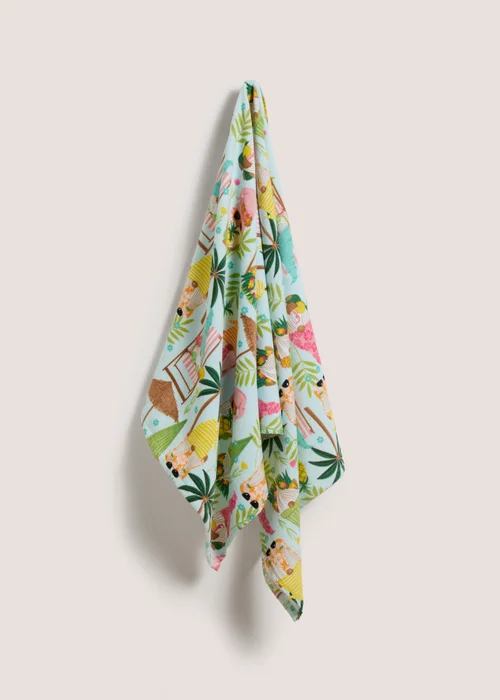 Multicolour Summer Gnome Beach Towel Image 1