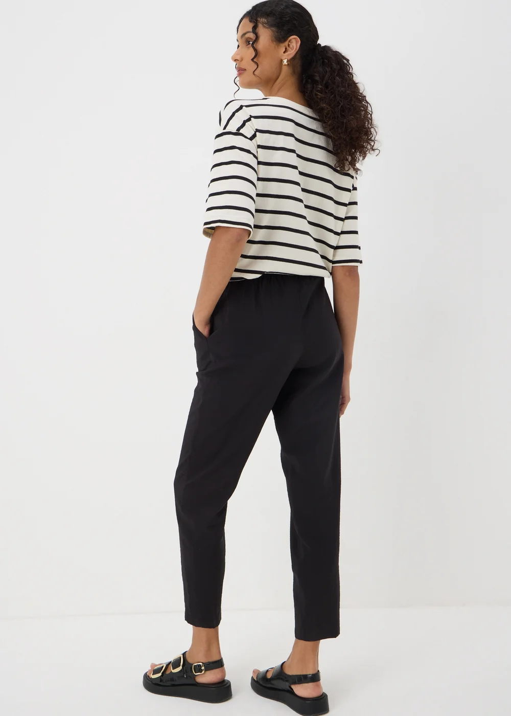 Black Tapered Trousers - 8 Image 2