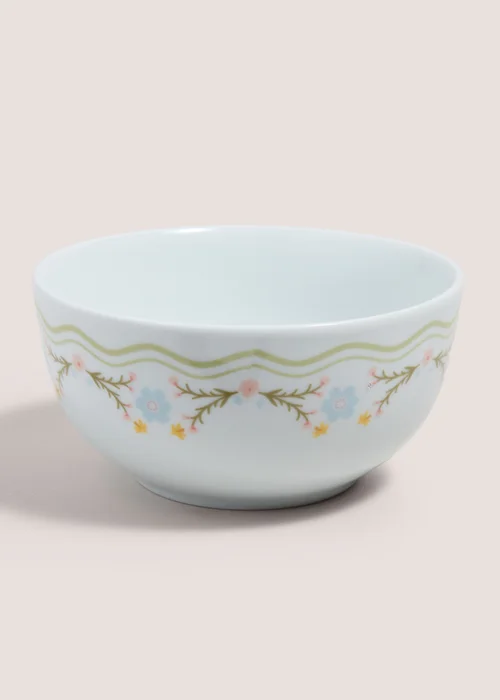 Folk Rabbit Cereal Bowl Image 1