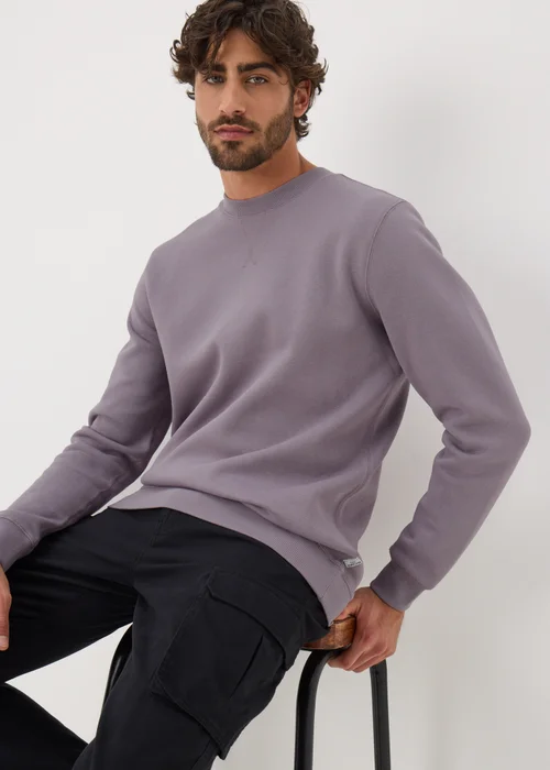 Lilac Crew Neck Sweatshirt - S Image 1