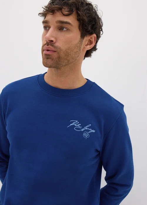 Blue Palm Springs Sweatshirt - S Image 3