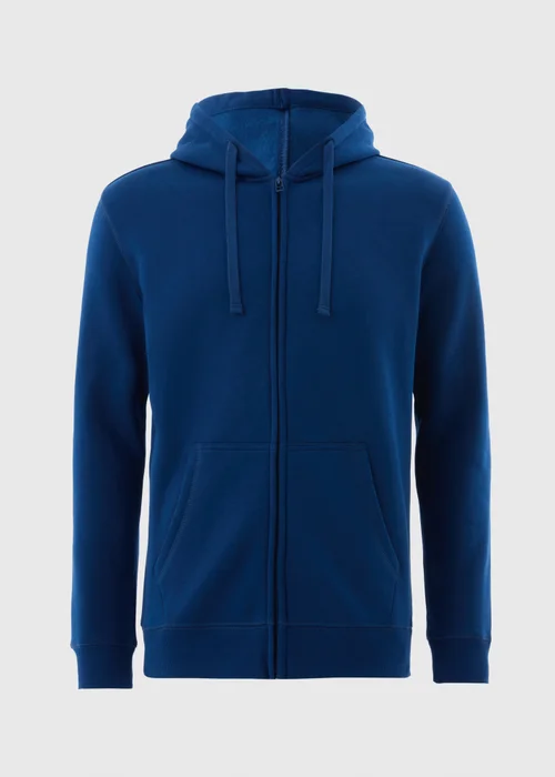 Blue Zip Up Hoodie - S Image 4