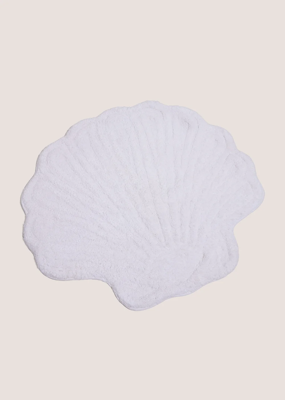 White Shell Bath Mat Image 1