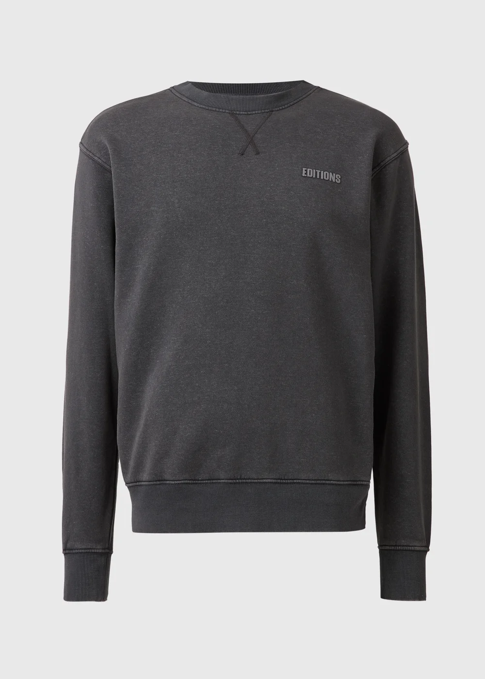 Charcoal Washed Relaxed Fit Sweatshirt - S Image 4