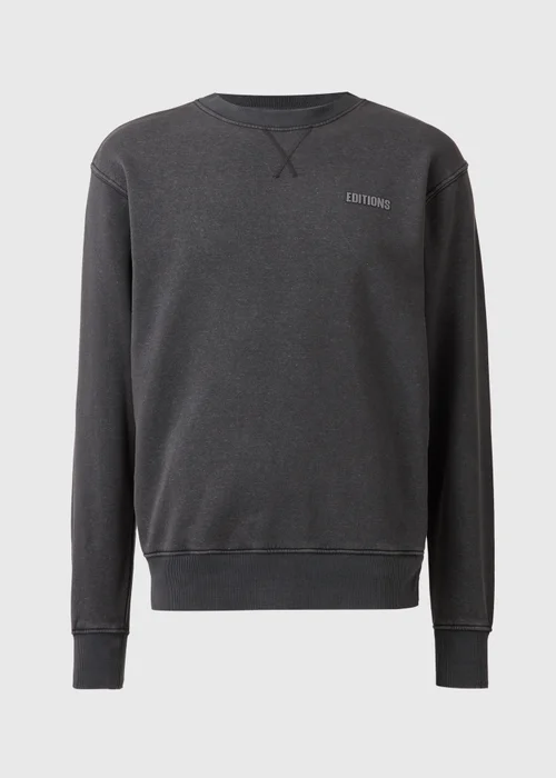 Charcoal Washed Relaxed Fit Sweatshirt - S Image 4