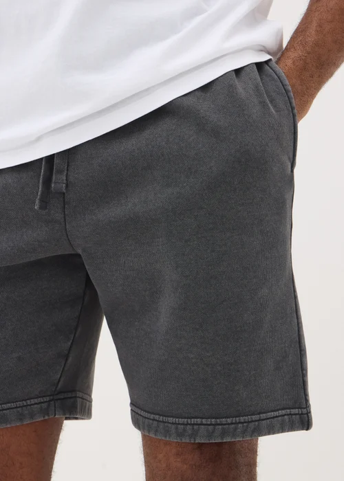 Charcoal Washed Jogger Shorts - S Image 3