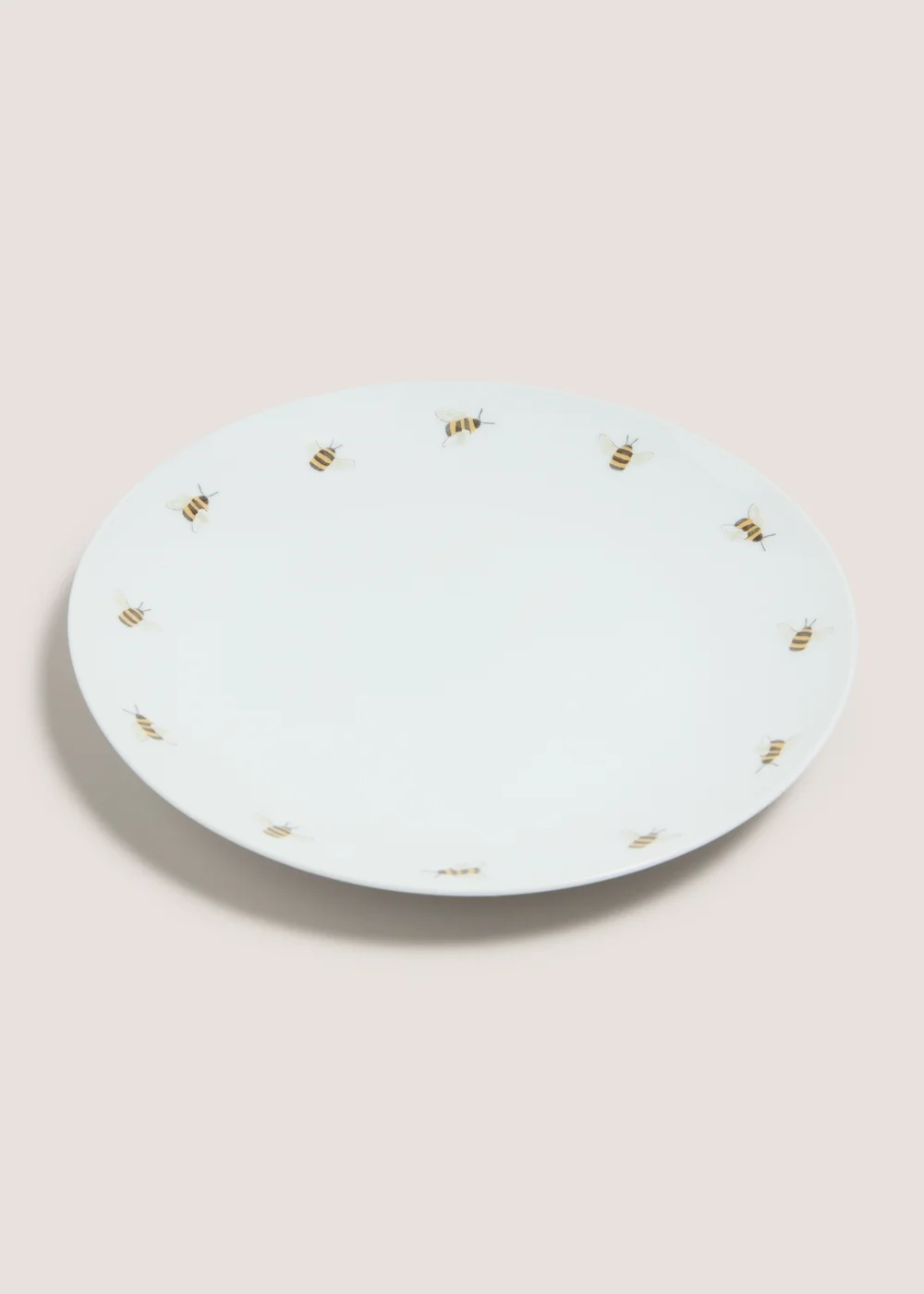 White Daisy Bee Side Plate Image 1