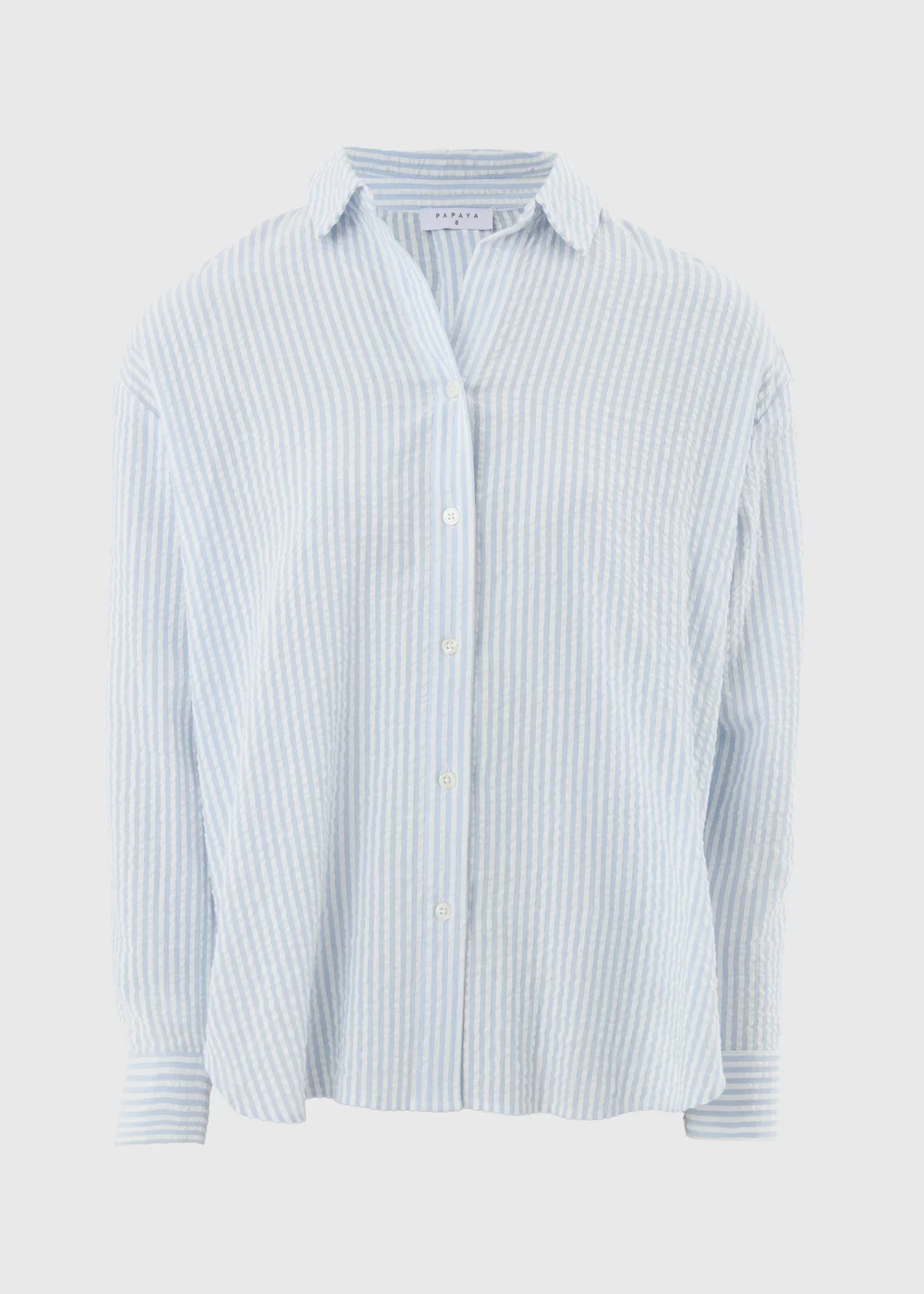 Blue Stripe Seersucker Shirt - 8 Image 2