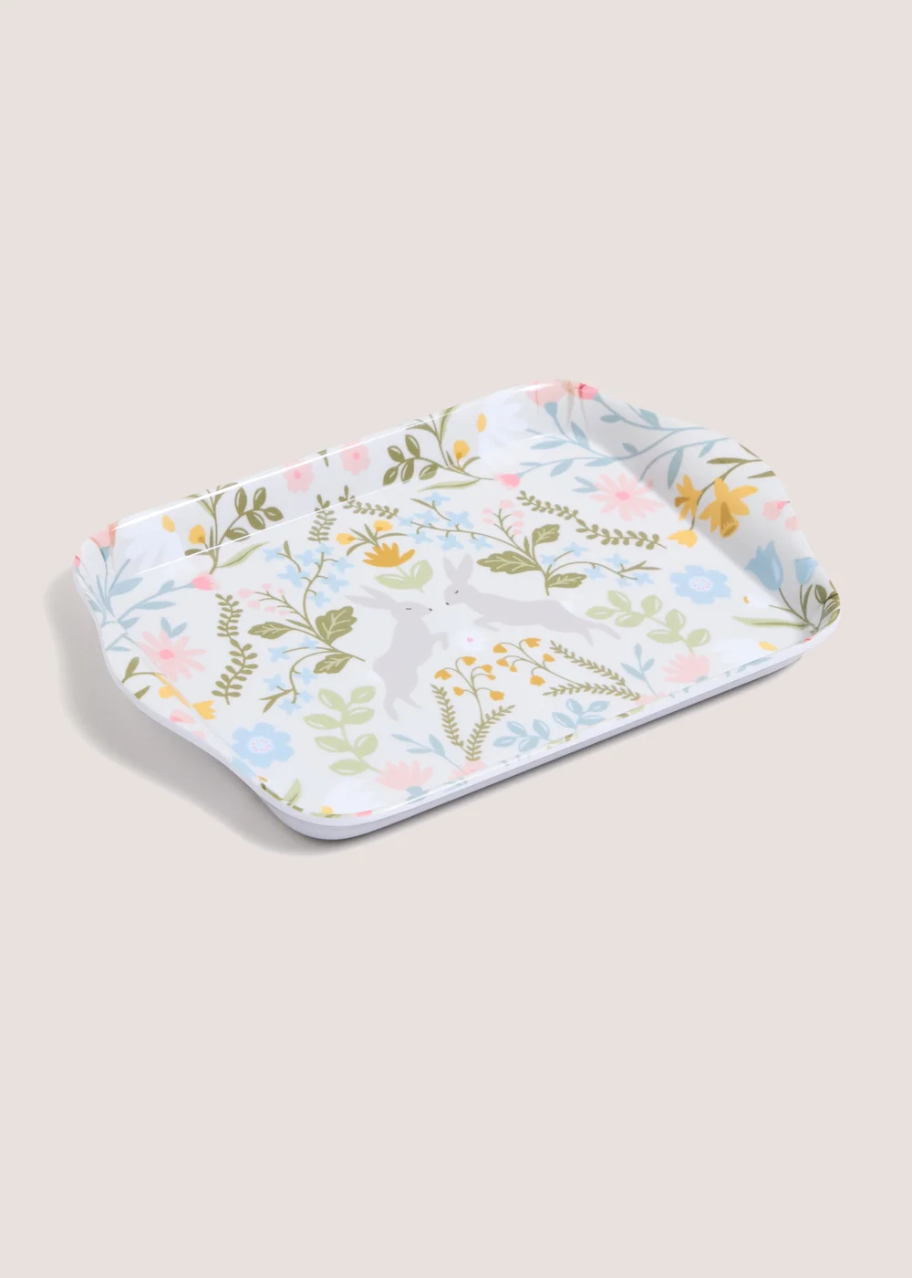 Folk Rabbit Tea Tray Image 1