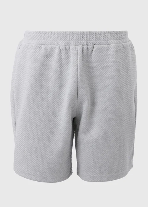 Grey Textured Shorts - S Image 4