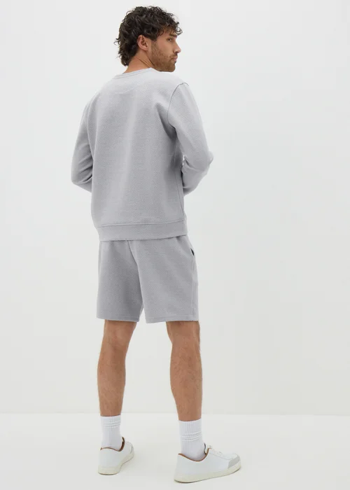 Grey Textured Shorts - S Image 1
