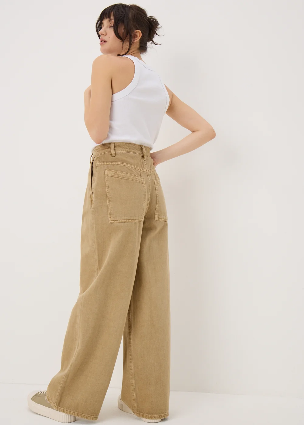 Stone Pleat Wide Leg Jeans - 8 Image 2