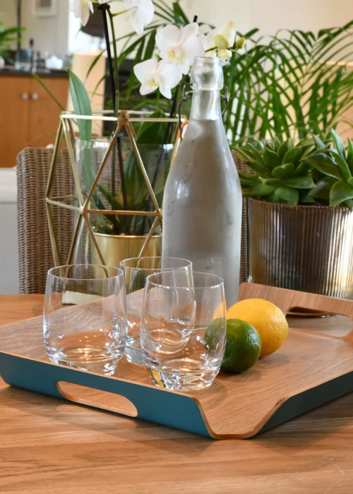 Summerhouse by Navigate Green Medium Willow Serving Tray Sage - One Size Image 2