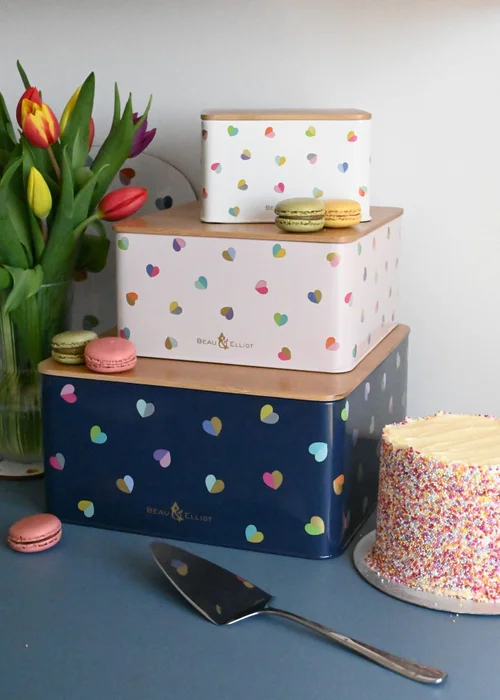 Beau & Elliot Confetti Square Nesting Tins (Set of 3) - One Size Image 3
