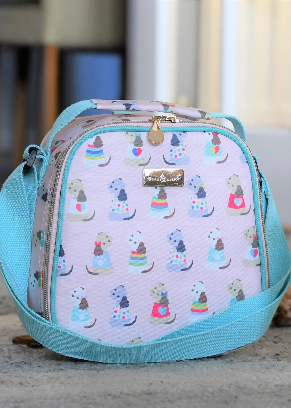 Beau & Elliot Pink Puppy Love Kids Lunch Bag - One Size Image 2