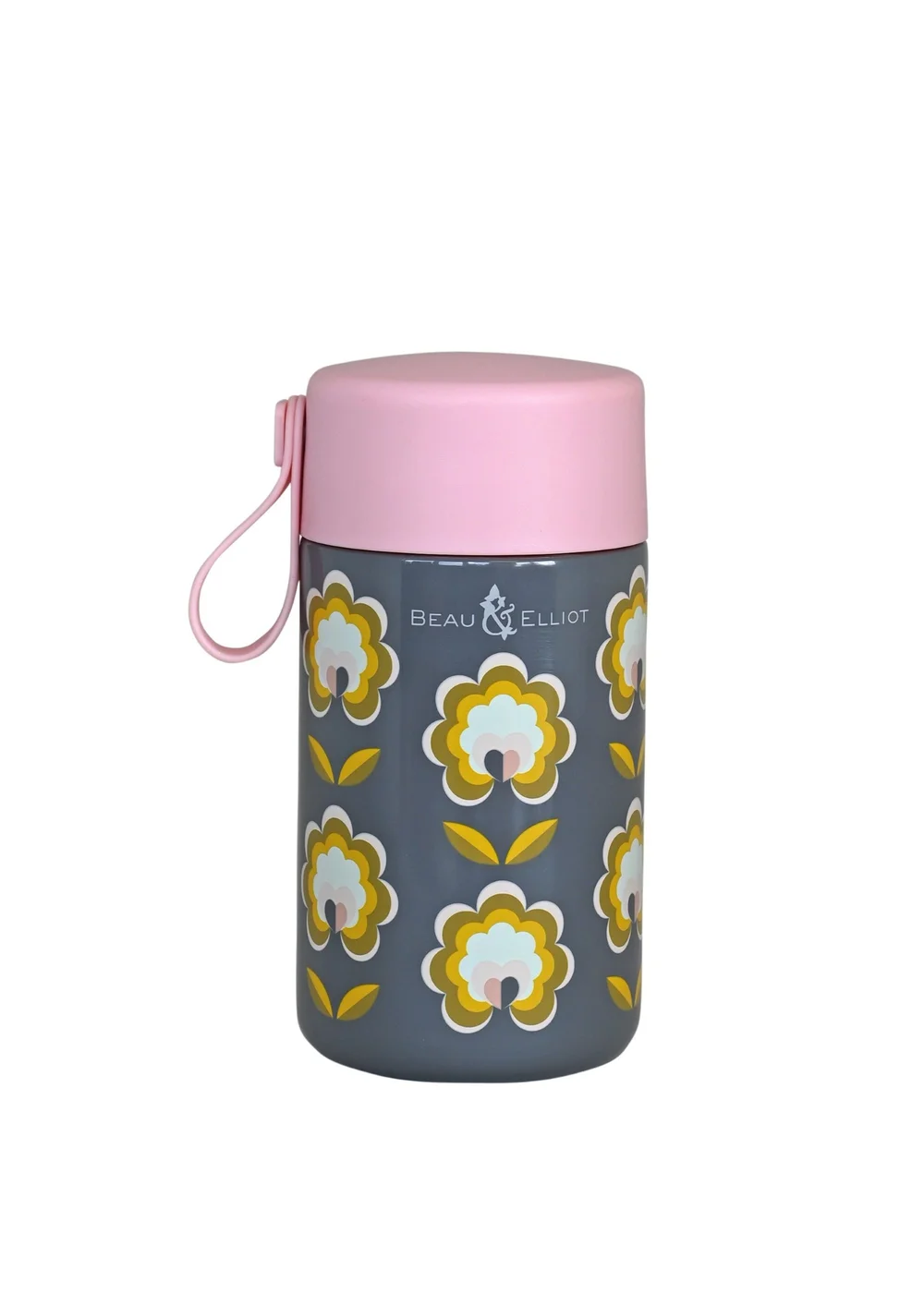 Beau & Elliot Grey Boho Food Flask (500ml) - One Size Image 1
