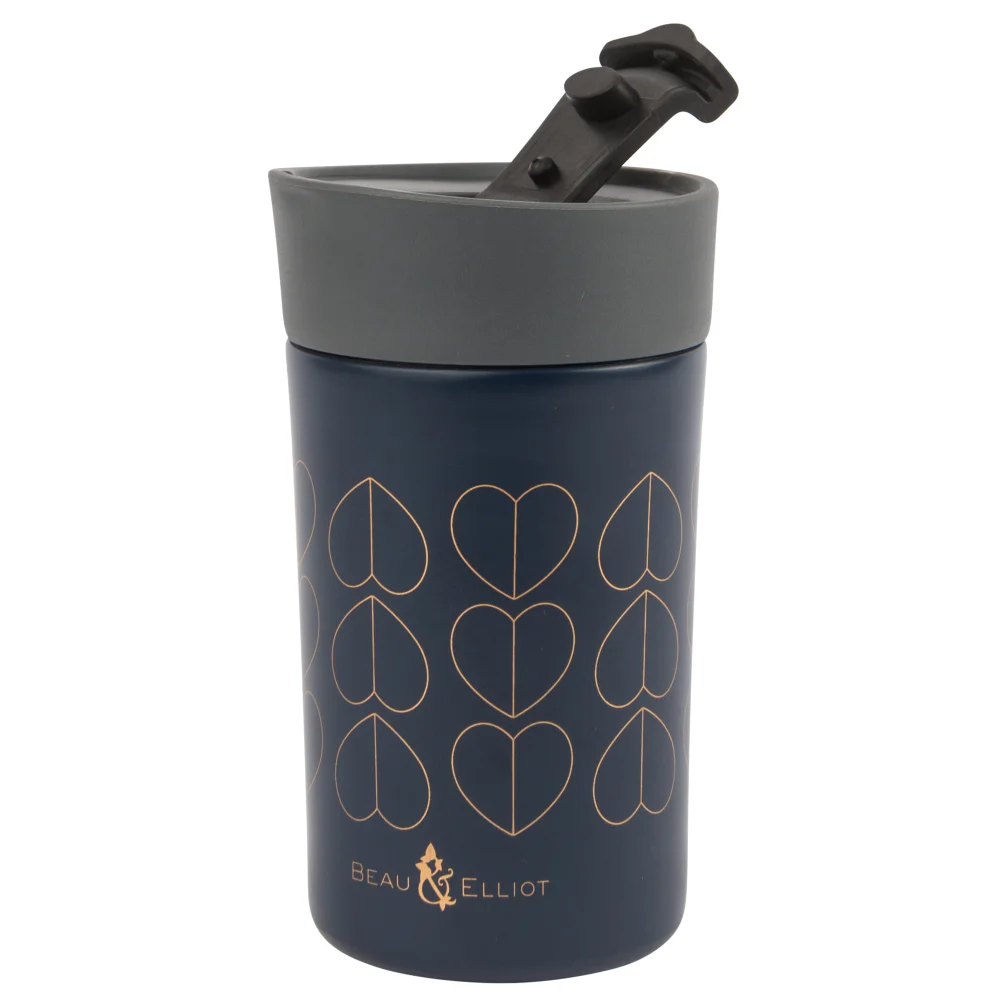 Beau & Elliot Navy Confetti Travel Mug (300ml) - One Size Image 2
