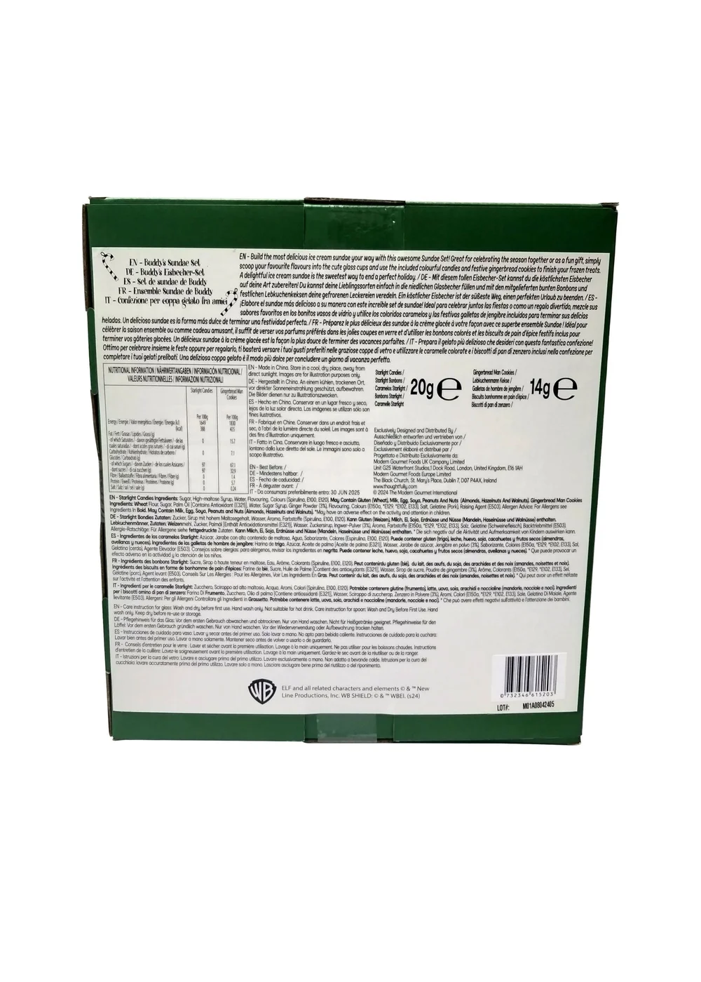 Elf Green Ice Cream Sundae Set - One Size Image 2