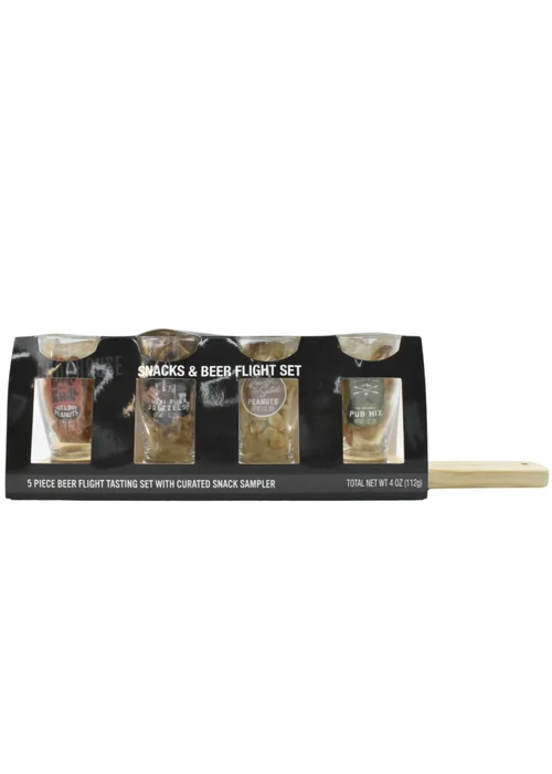 Modern Gourmet Chophouse Snacks & Beer Flight Set - One Size Image 1