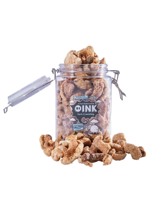 The Oink Company Traditionally Salted Pork Crackling Gifting Jar - One Size Image 3
