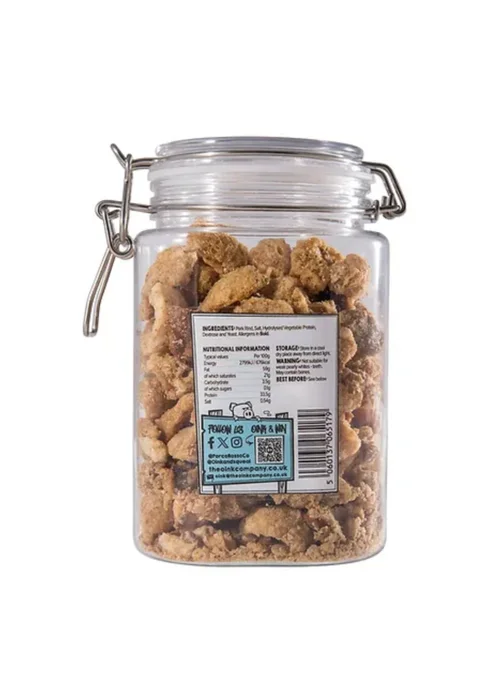 The Oink Company Traditionally Salted Pork Crackling Gifting Jar - One Size Image 2