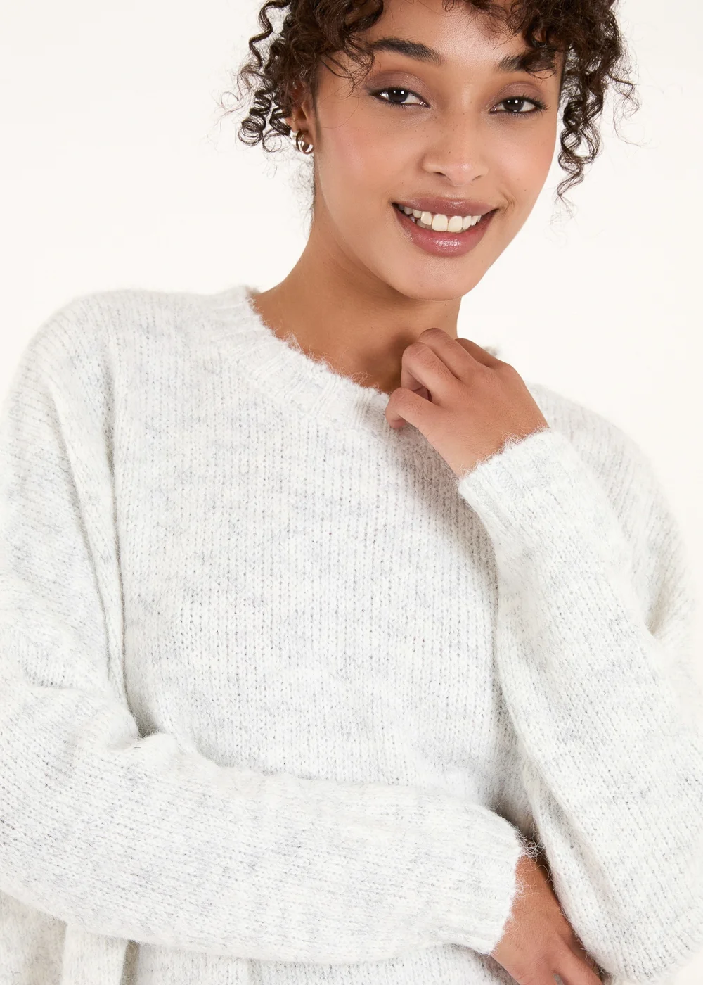 Blue Vanilla Stone Round Neck Jumper - One Size Image 3