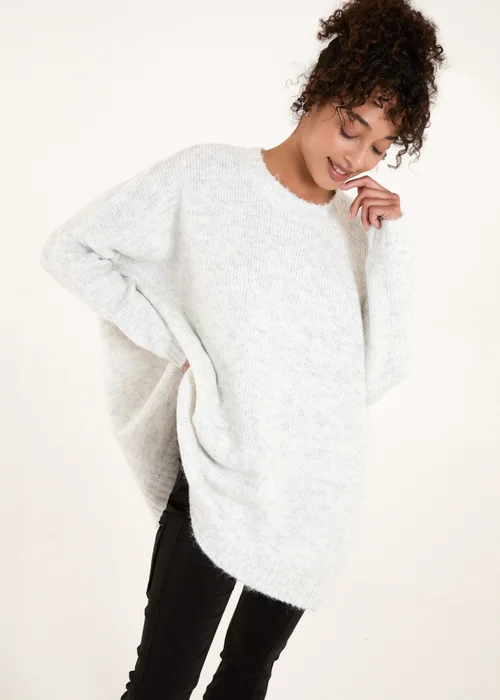 Blue Vanilla Stone Round Neck Jumper - One Size Image 4