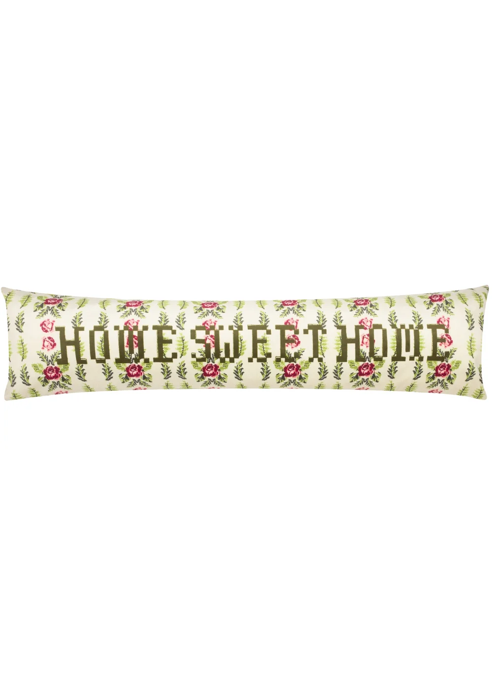 furn. Feeoni Home Sweet Home Velvet Draught Excluder - One Size Image 1