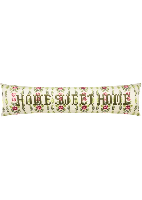furn. Feeoni Home Sweet Home Velvet Draught Excluder - One Size Image 1