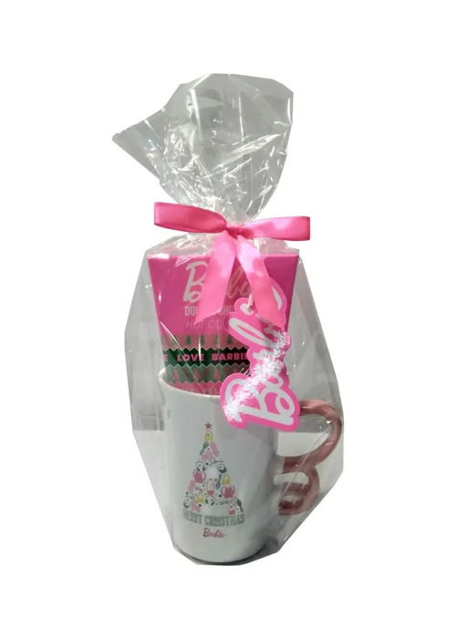 Barbie Pink Hot Cocoa and "B" Mug Gift Set - One Size Image 1
