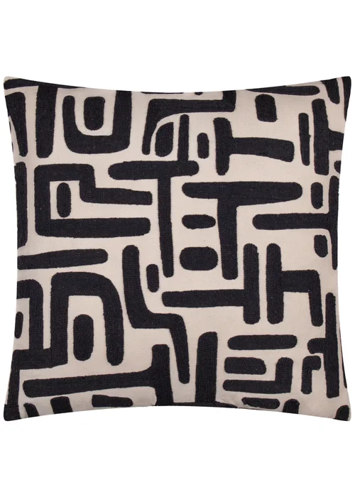 Hoem Brooke Embroidered Cotton Filled Cushion (45cm x 45cm) - 45cm x 45cm Image 1