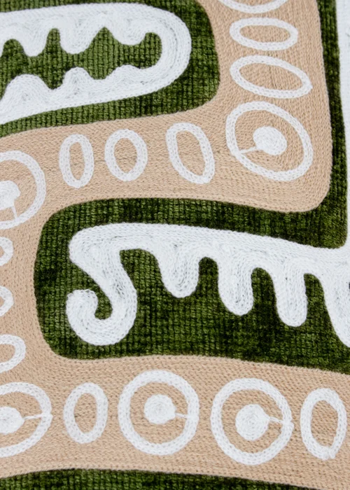 Wylder Dynasty Dragon Embroidered Chenille Filled Cushion (30cm x 50cm) - One Size Image 4