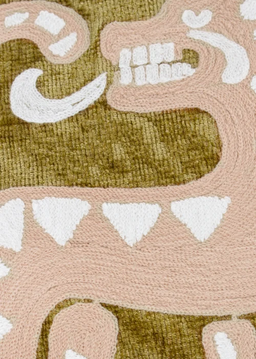 Wylder Dynasty Tiger Embroidered Chenille Filled Cushion (50cm x 50cm) - 50cm x 50cm Image 4