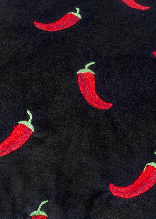 furn. Chillies Embroidered Filled Cushion (40cm x 60cm) - One Size Image 4