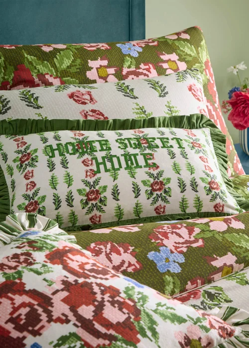 furn. Feeoni Ruffle Ruffled Cotton Filled Cushion (43cm x 43cm) - 45cm x 45cm Image 5