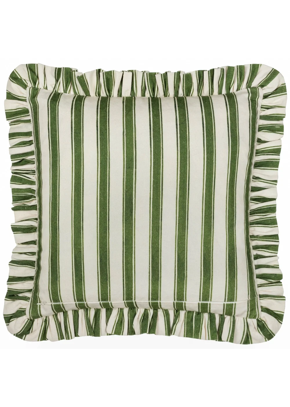 furn. Feeoni Ruffle Ruffled Cotton Filled Cushion (43cm x 43cm) - 45cm x 45cm Image 2