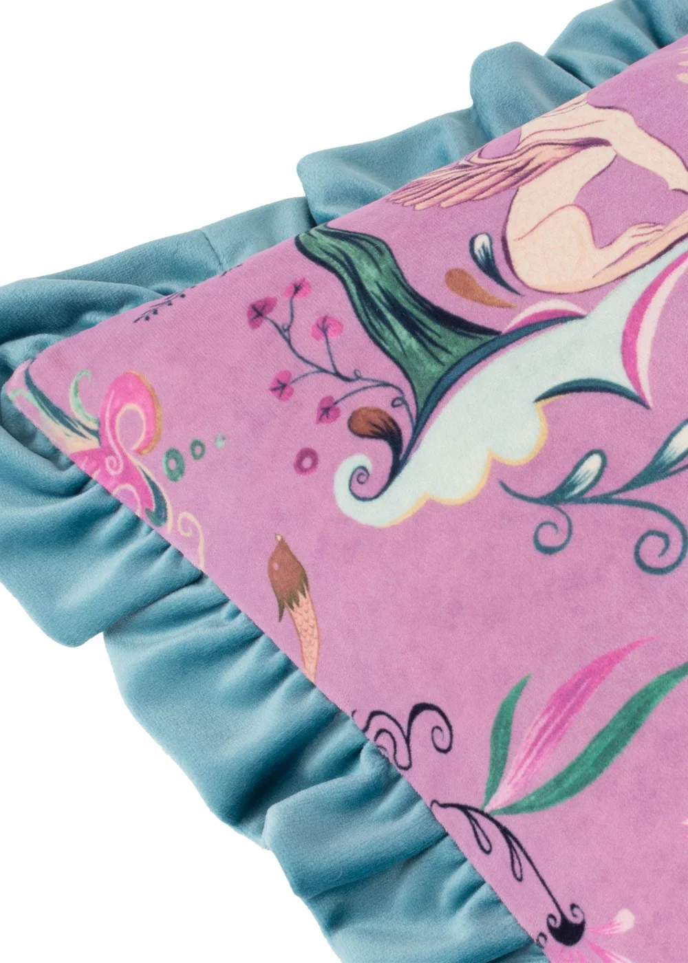 furn. Athena Printed Velvet Filled Cushion (45cm x 45cm) - 45cm x 45cm Image 4