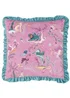 furn. Athena Printed Velvet Filled Cushion (45cm x 45cm) - 45cm x 45cm Image 1
