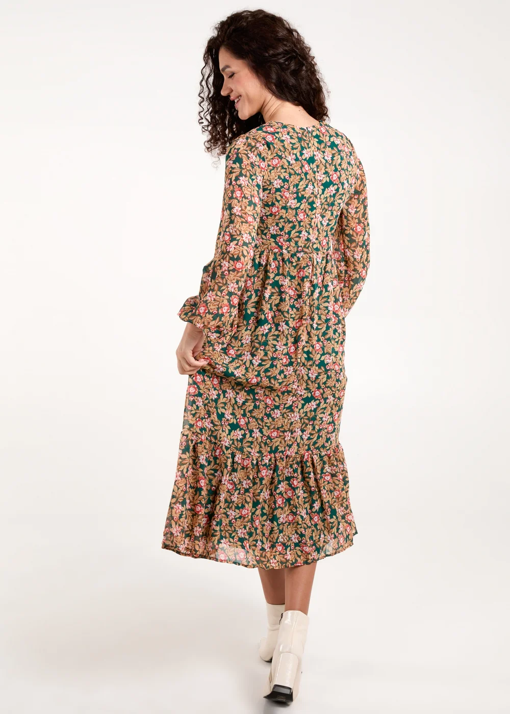Blue Vanilla Green Button Through Midi Dress - 8 Image 2