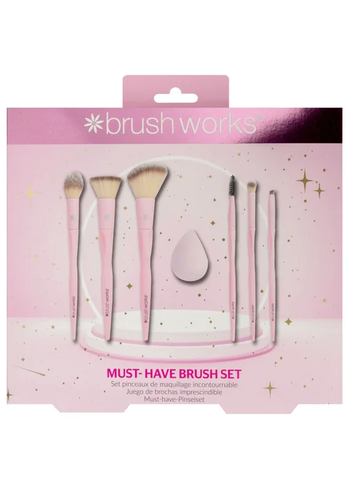 Brushworks Pastel Pink Must-Have Brush Set - One Size Image 3