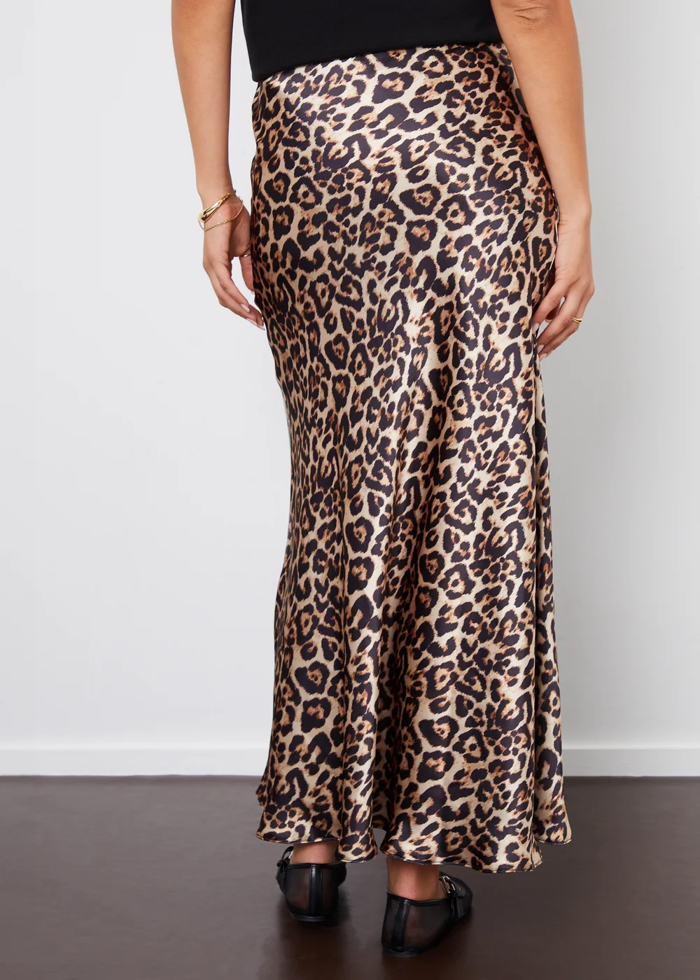 Threadbare Tan Ariel Satin Maxi Slip Skirt - Size 8 Image 3