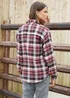 Threadbare Red Benton Check Long Sleeve Cotton Shirt - Size 16 Image 2