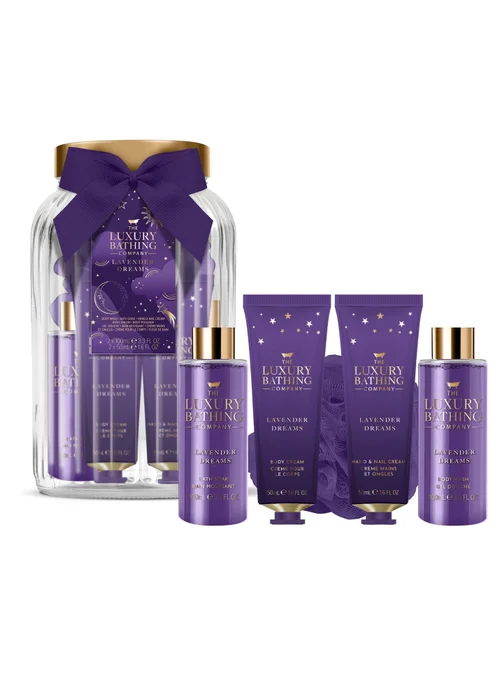 The Luxury Bathing Company Purple Silent Night Glass Jar - One Size Image 1