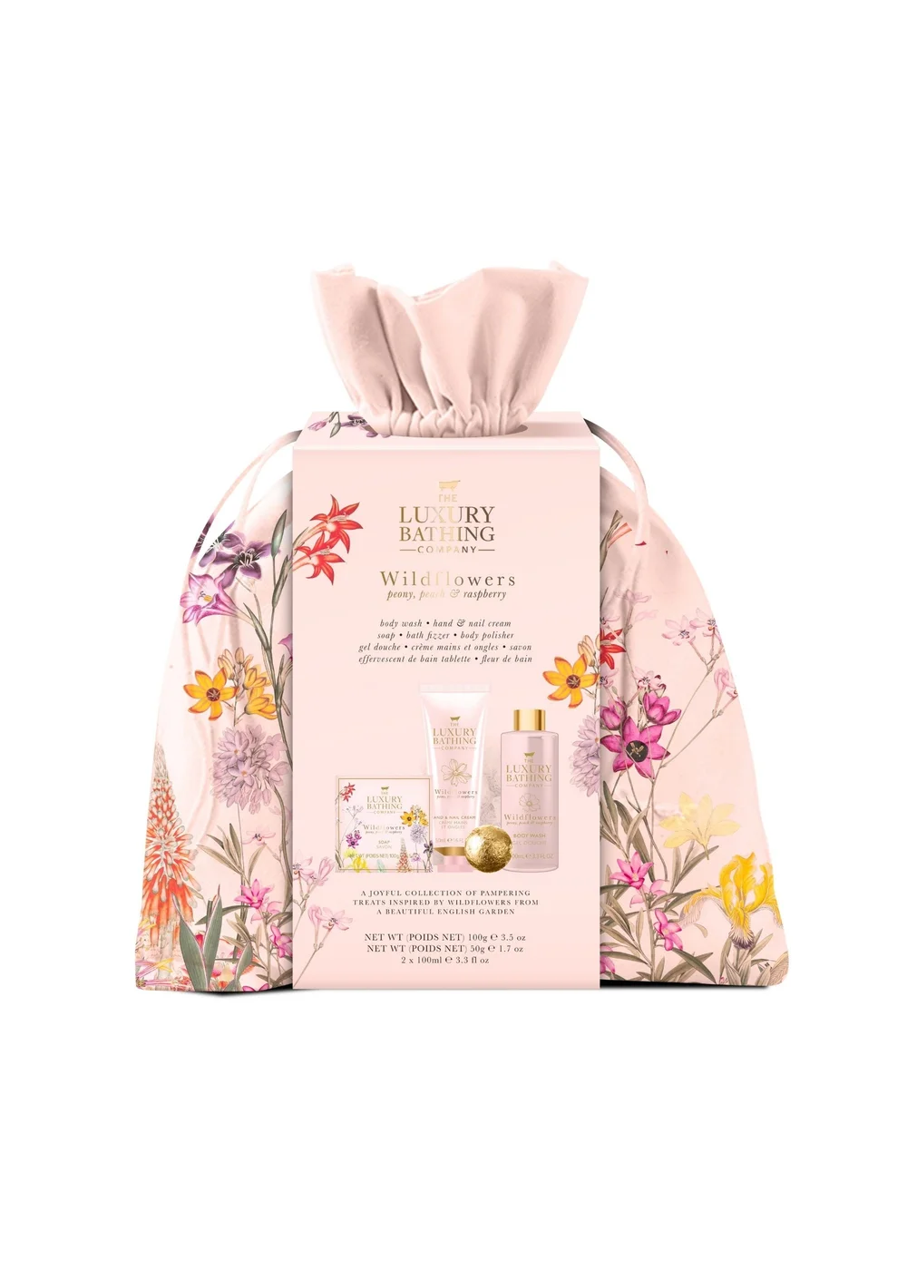 The Luxury Bathing Company Pastel Pink Weekend Essentials Bag Set - One Size Image 1