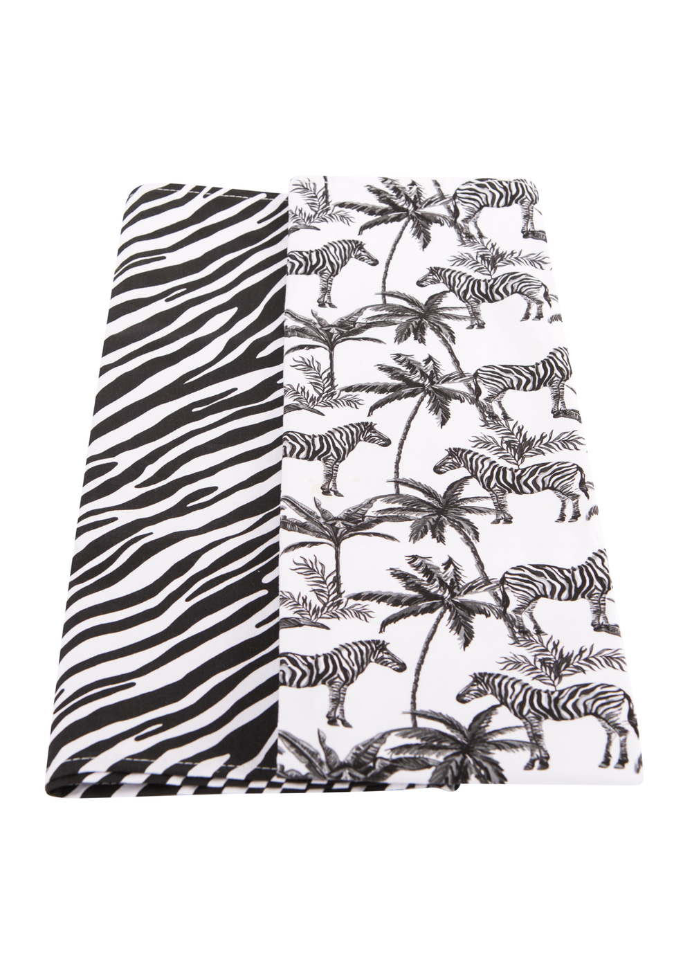 Summerhouse by Navigate Black & White Madagascar Tea Towels (Set of 2) - One Size Image 1