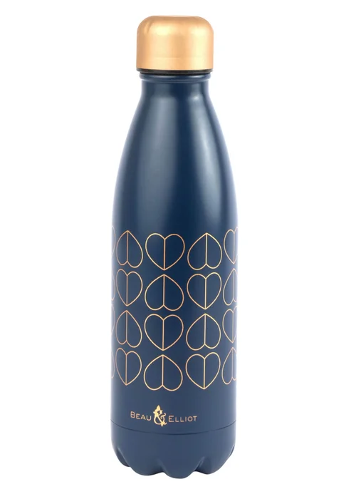 Beau & Elliot Navy Brokenhearted Luxury Lunch Bag & Bottle - One Size Image 3