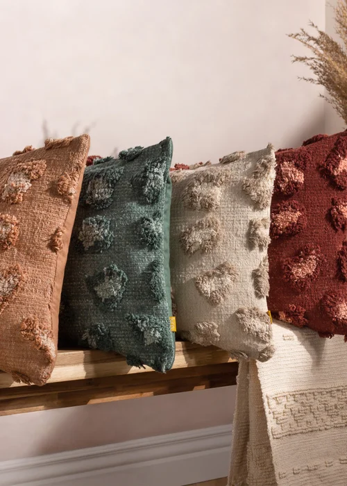furn. Natural Maeve Tufted Cotton Filled Cushion (30cm x 50cm) - One Size Image 6