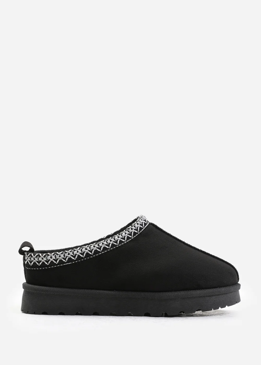 Where's That From Pine Black Faux-Faux Suede Fur Lining Slipper Boots - 8 Image 1