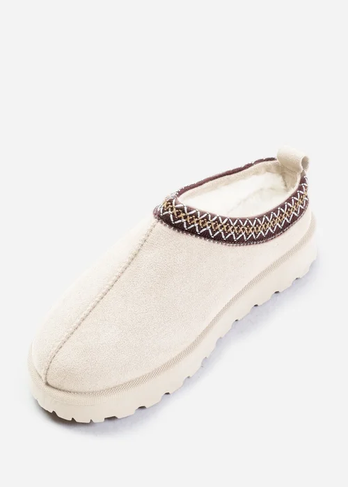 Where's That From Pine Cream Faux-Faux Suede Fur Lining Slipper Boots - 3 Image 3