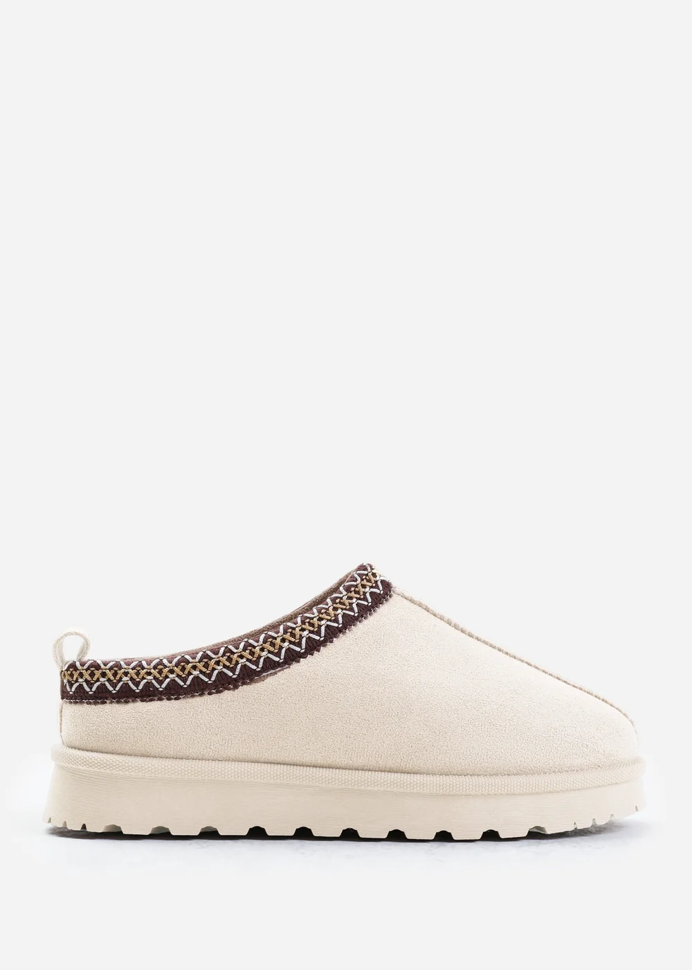 Where's That From Pine Cream Faux-Faux Suede Fur Lining Slipper Boots - 3 Image 1